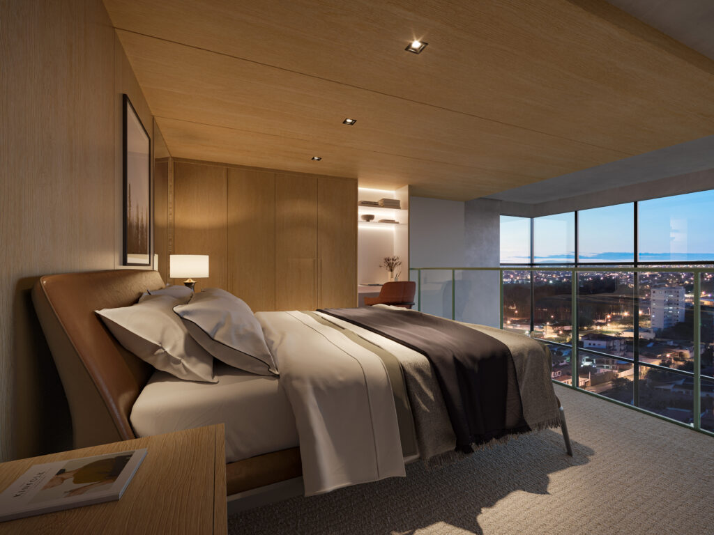 Piso superior apartamento tipo 2, novo empreendimento de Botucatu-SP.